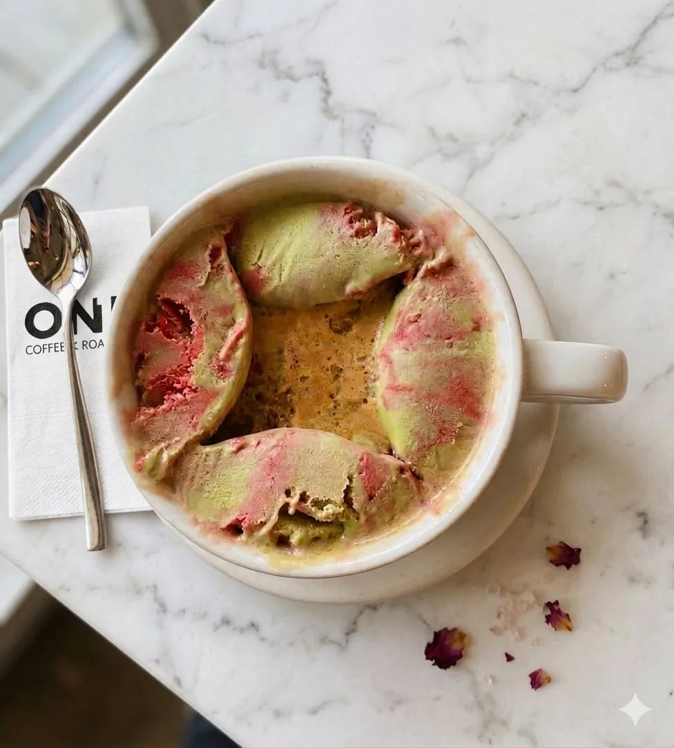 STRAWBERRY MATCHA AFFOGATO